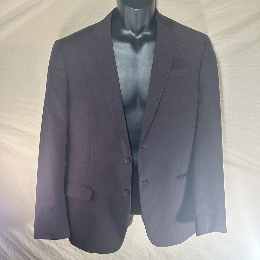 Armani Exchange A|X Blazer Men 40R Dark Burgundy Textured Sport Coat